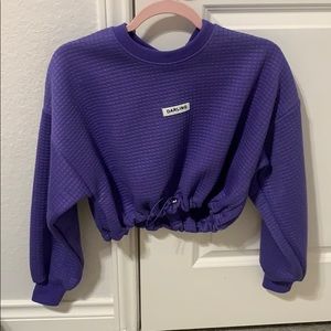 purple cropped jacket (adika)